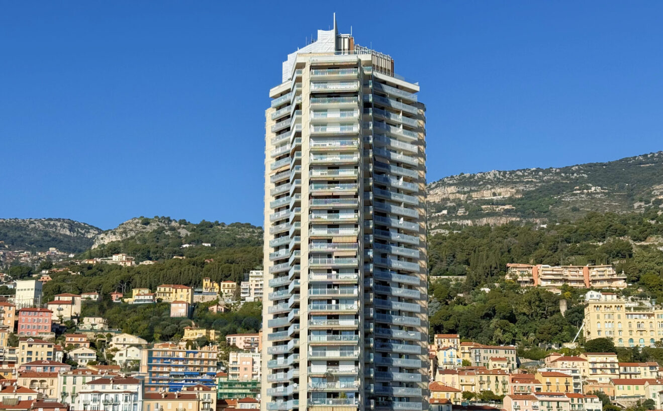 Le Millefiori Building in Monaco - entire facade