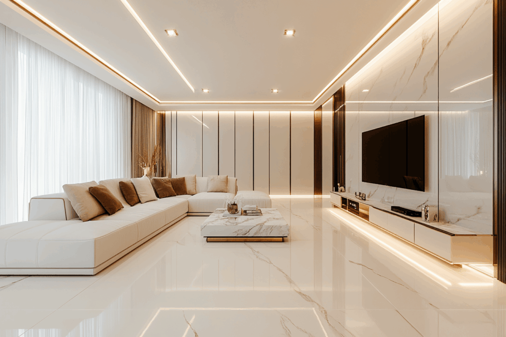 Beautiful living room in Palazzo Leonardo