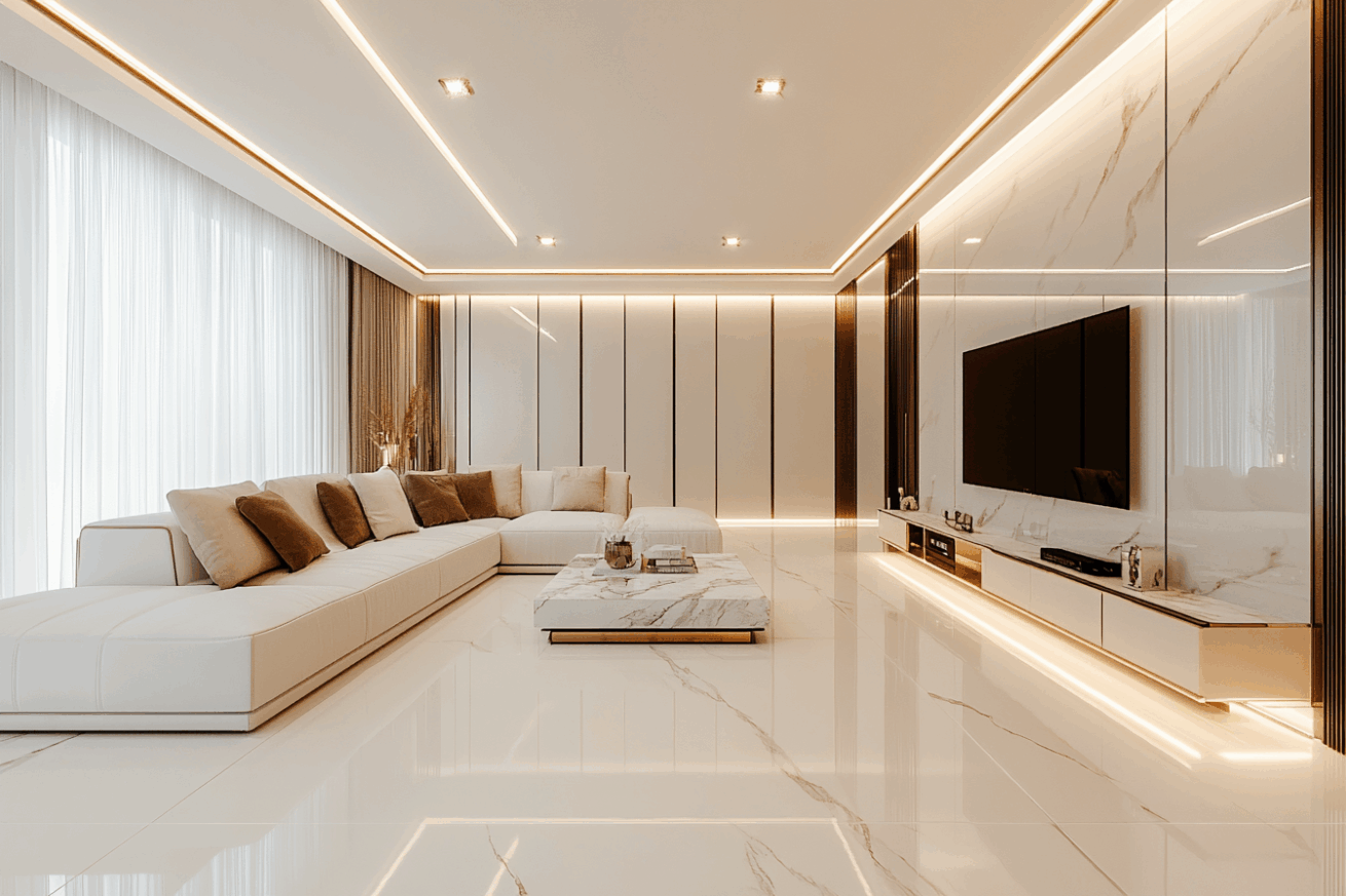 Beautiful living room in Palazzo Leonardo