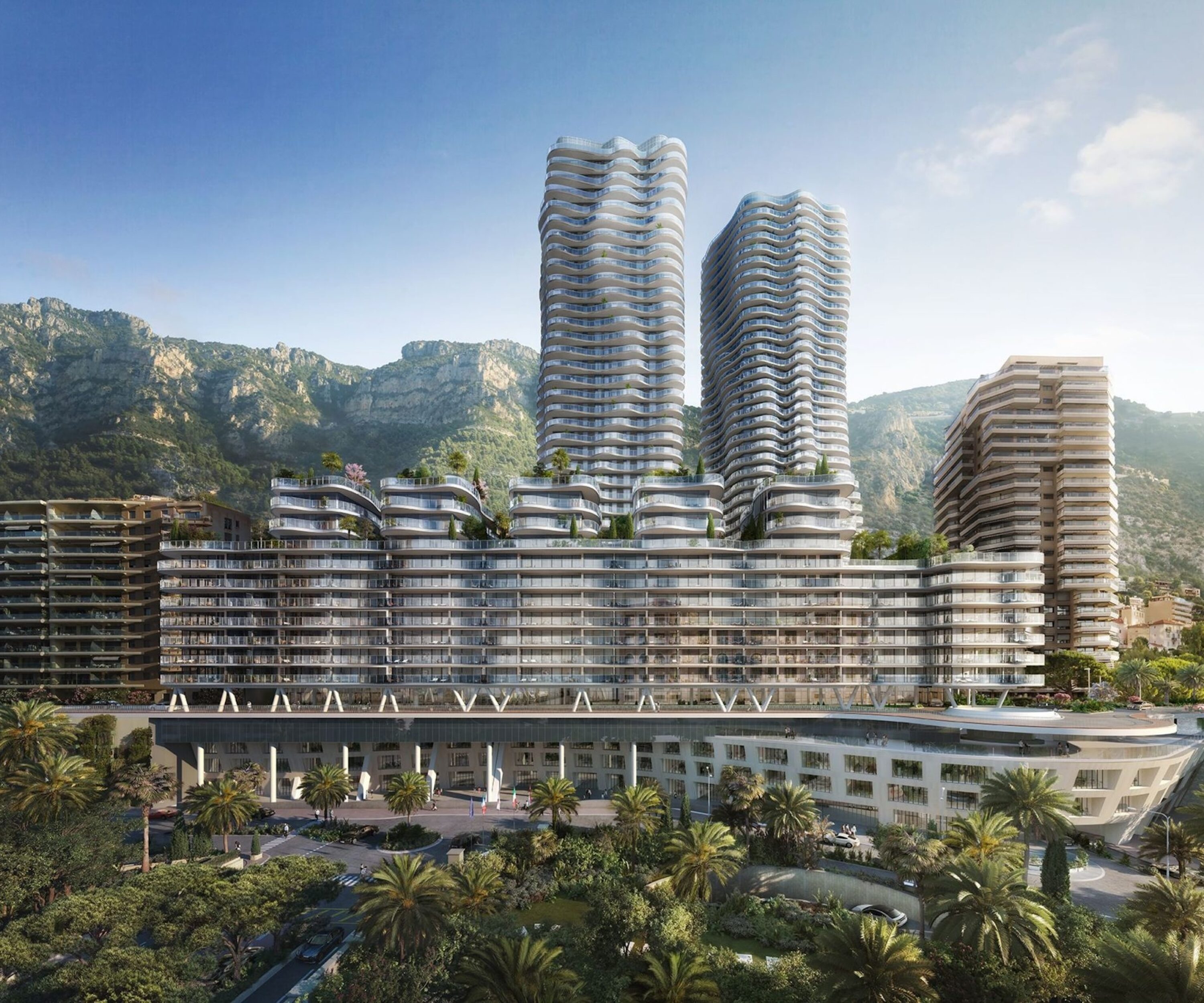Bay House Development in Monaco, pictured from the outside