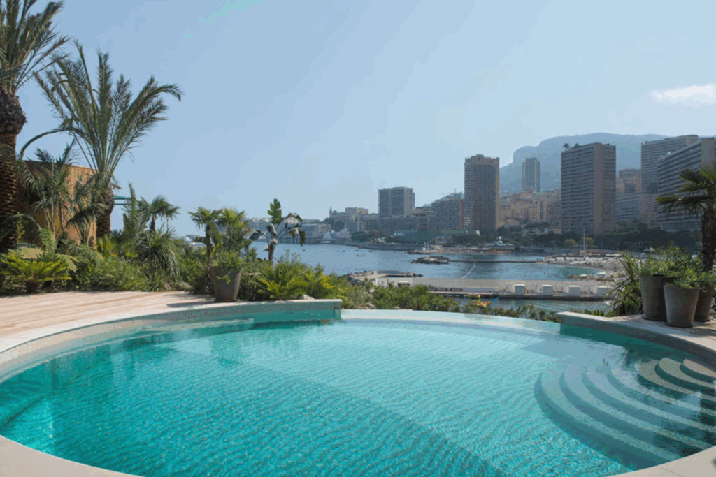 Pool of a private villa in Residence du Sporting