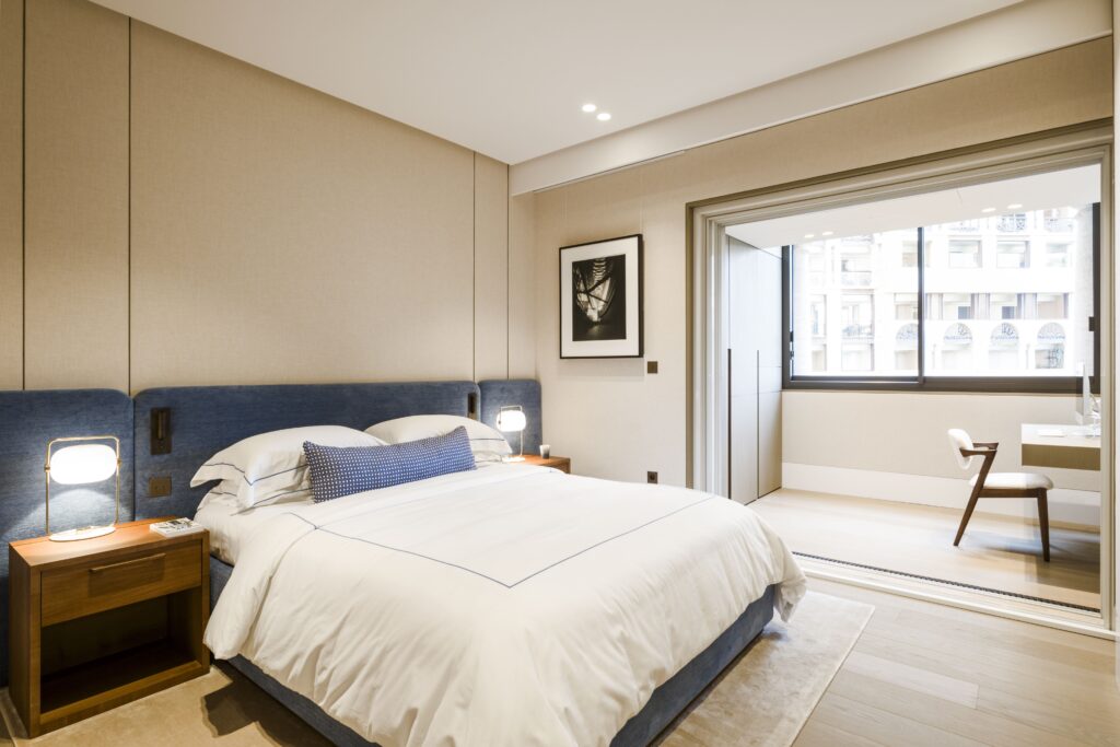 bedroom in Seaside Plaza in fontvieille