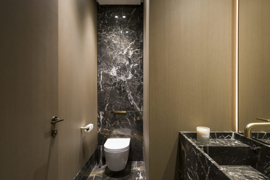 bathroom of the 3-bedroom apartment in Seaside Plaza