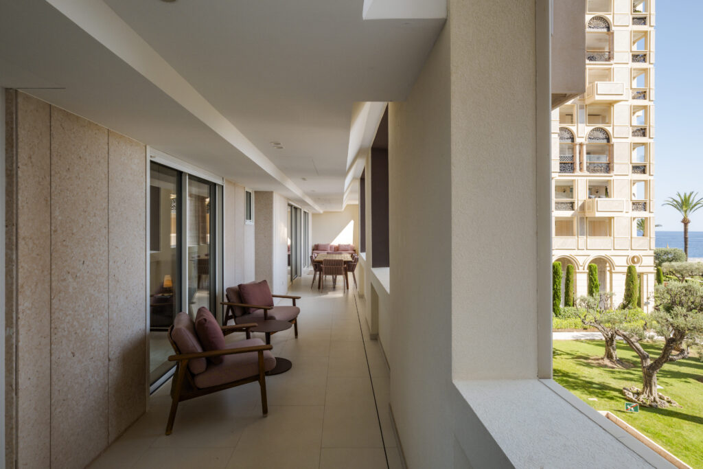 Balcony of the 3-bedroom apartment for sale in seaside Plaza