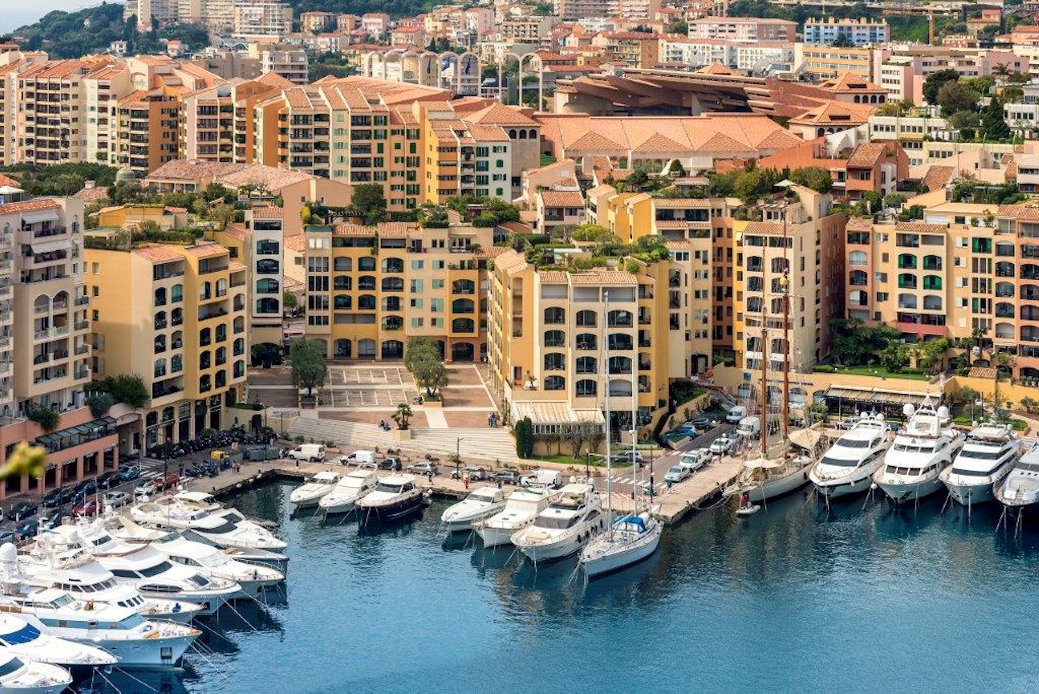 Botticelli residential building overlooking Port de Fontvieille marina in Monaco