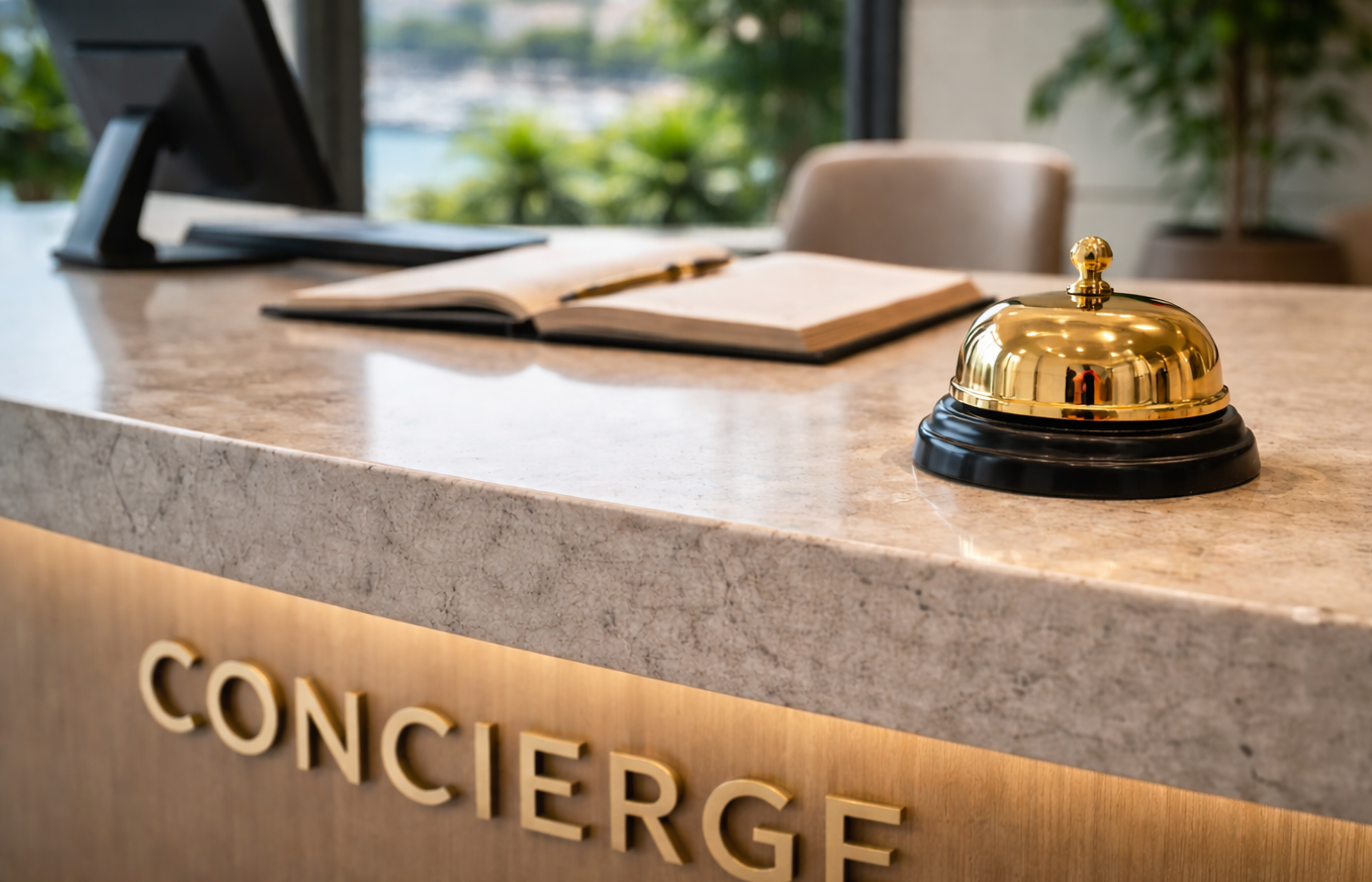 Photo of a Concierge desk