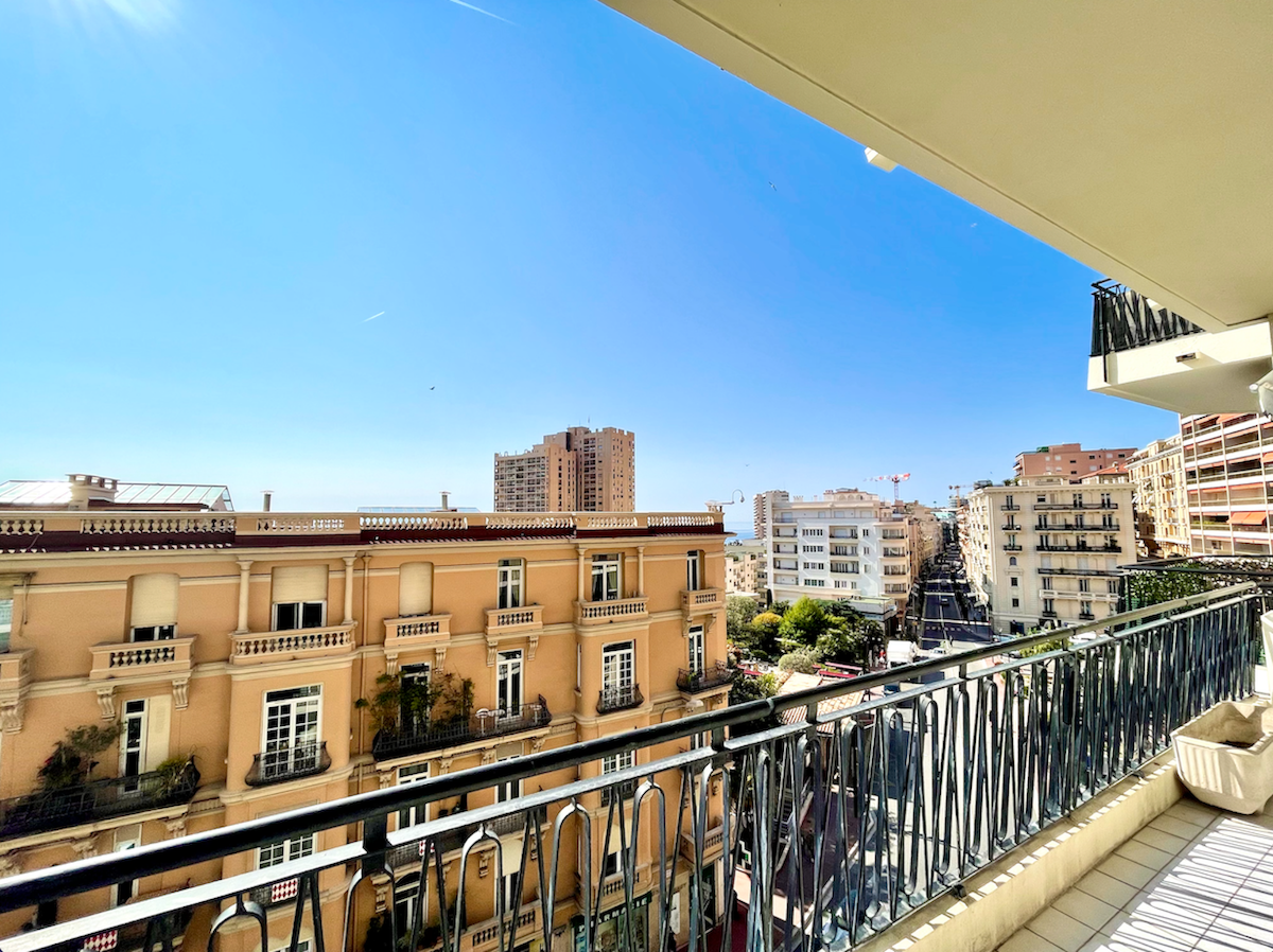 Terrace view from Le Continental residence in Monte-Carlo Monaco