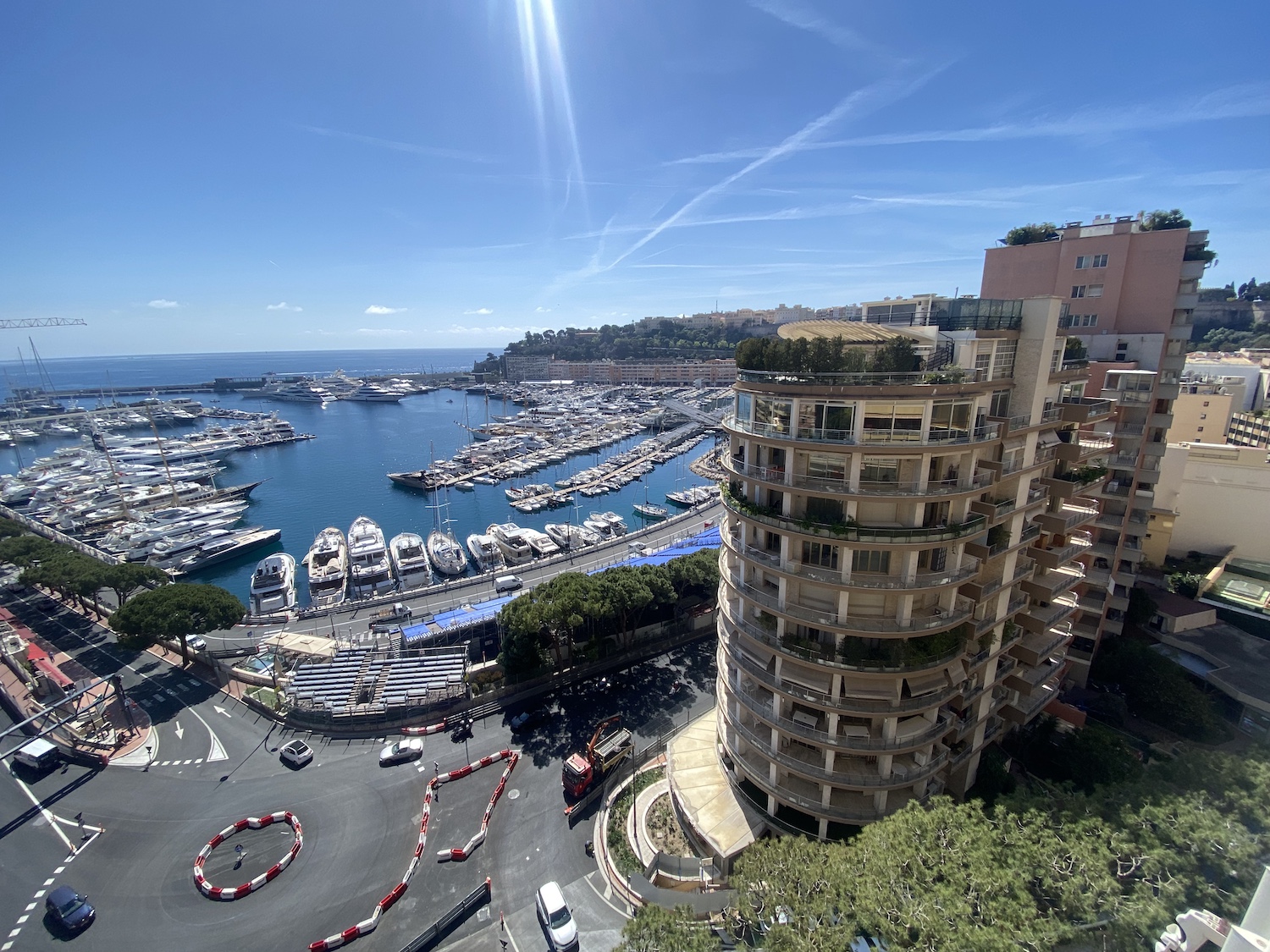 Ermanno Palace residential building overlooking Port Hercule Monaco
