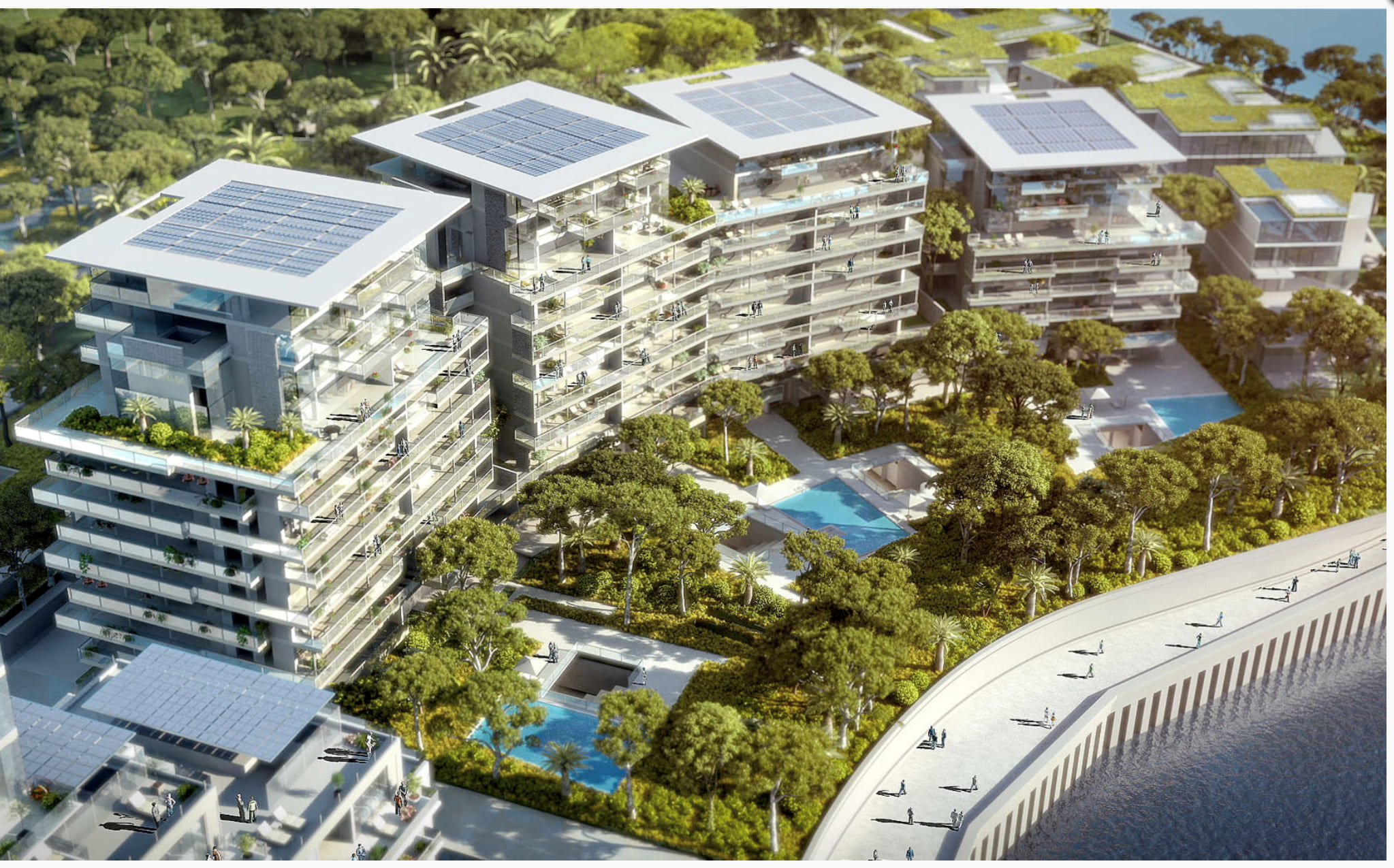 Les Jardins d'Eau building in Mareterra