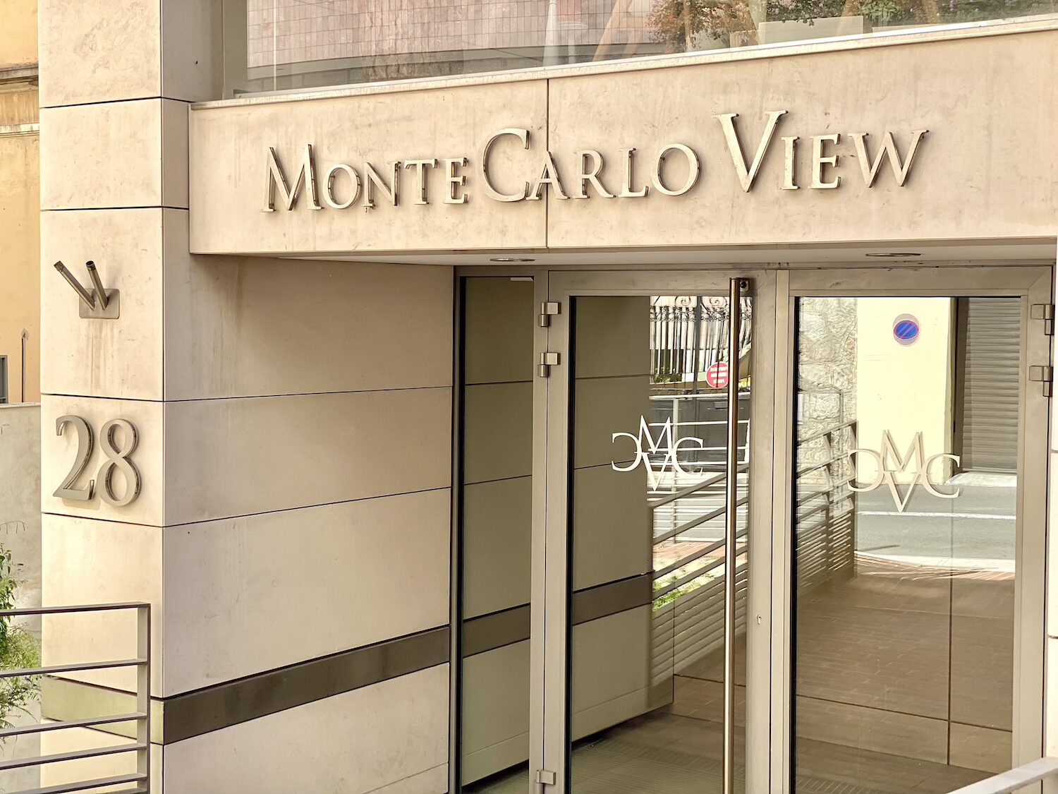 Entrance of Monte Carlo View residential building in Monaco