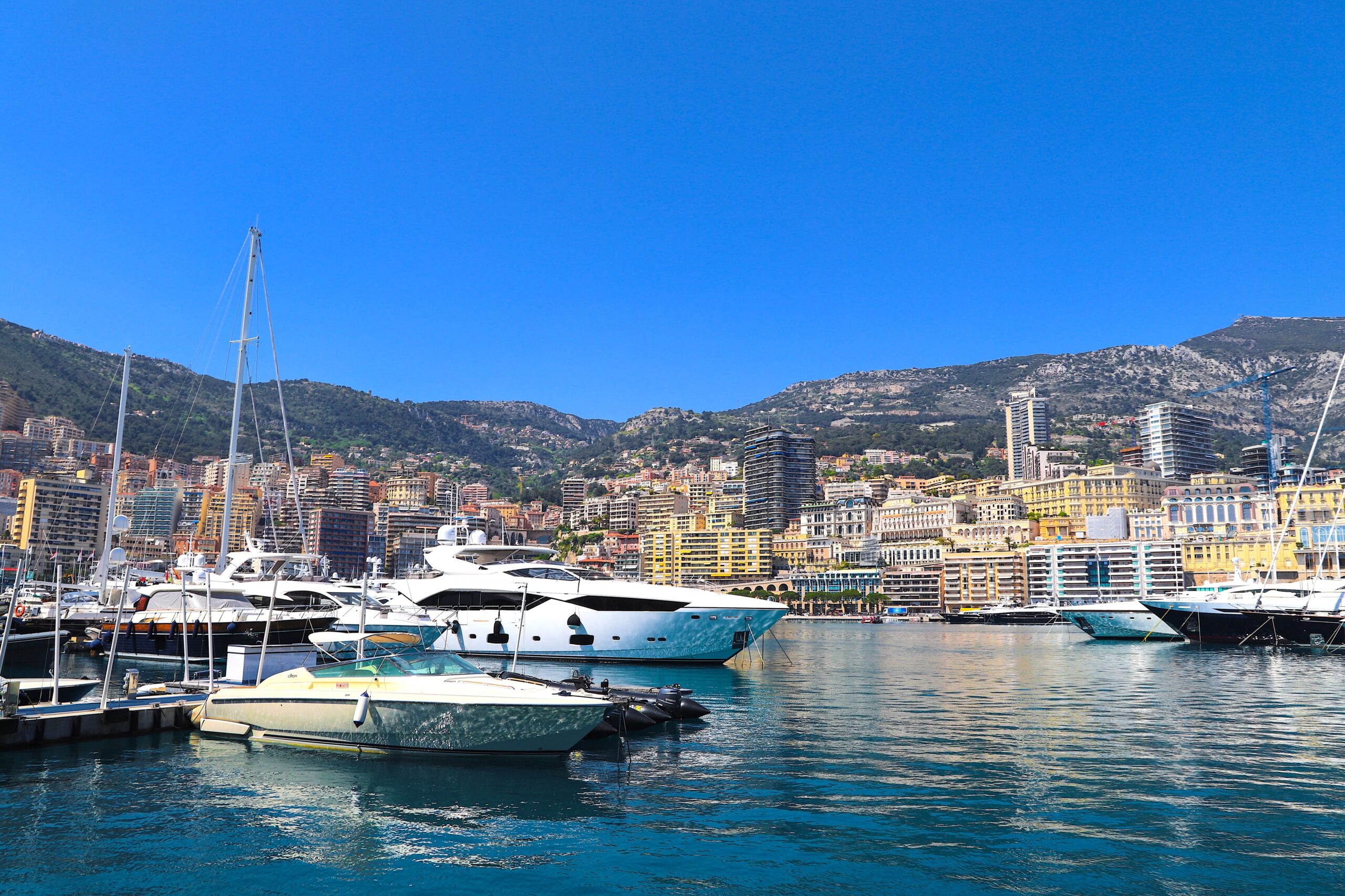 Main Marina of Monaco filled with yachts