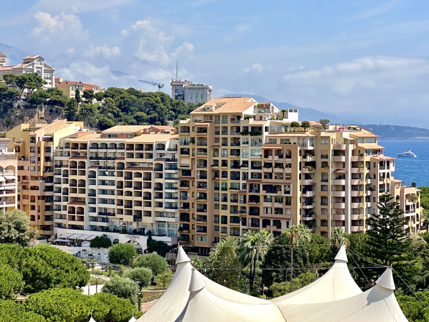 Le Columbus residential building in Fontvieille Monaco