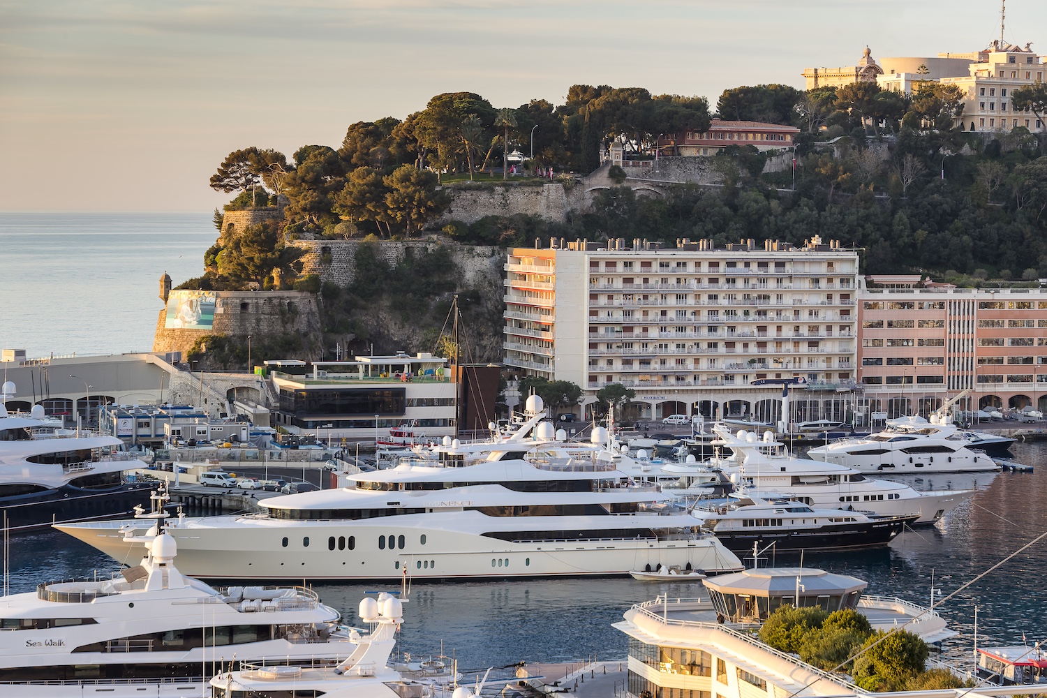 Ruscino residential building overlooking Port Hercule in Monaco