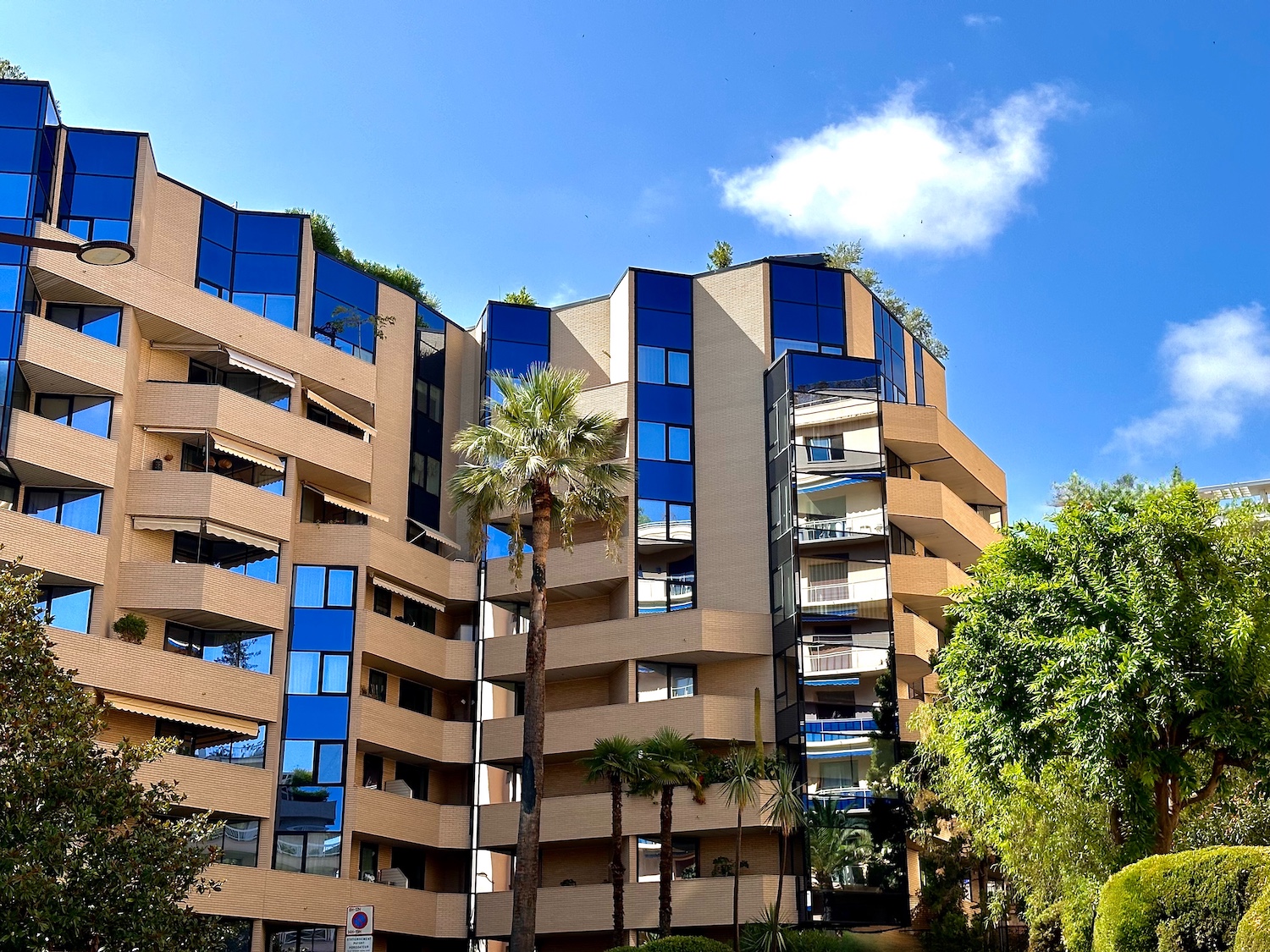 Saint André residential building façade in Monaco