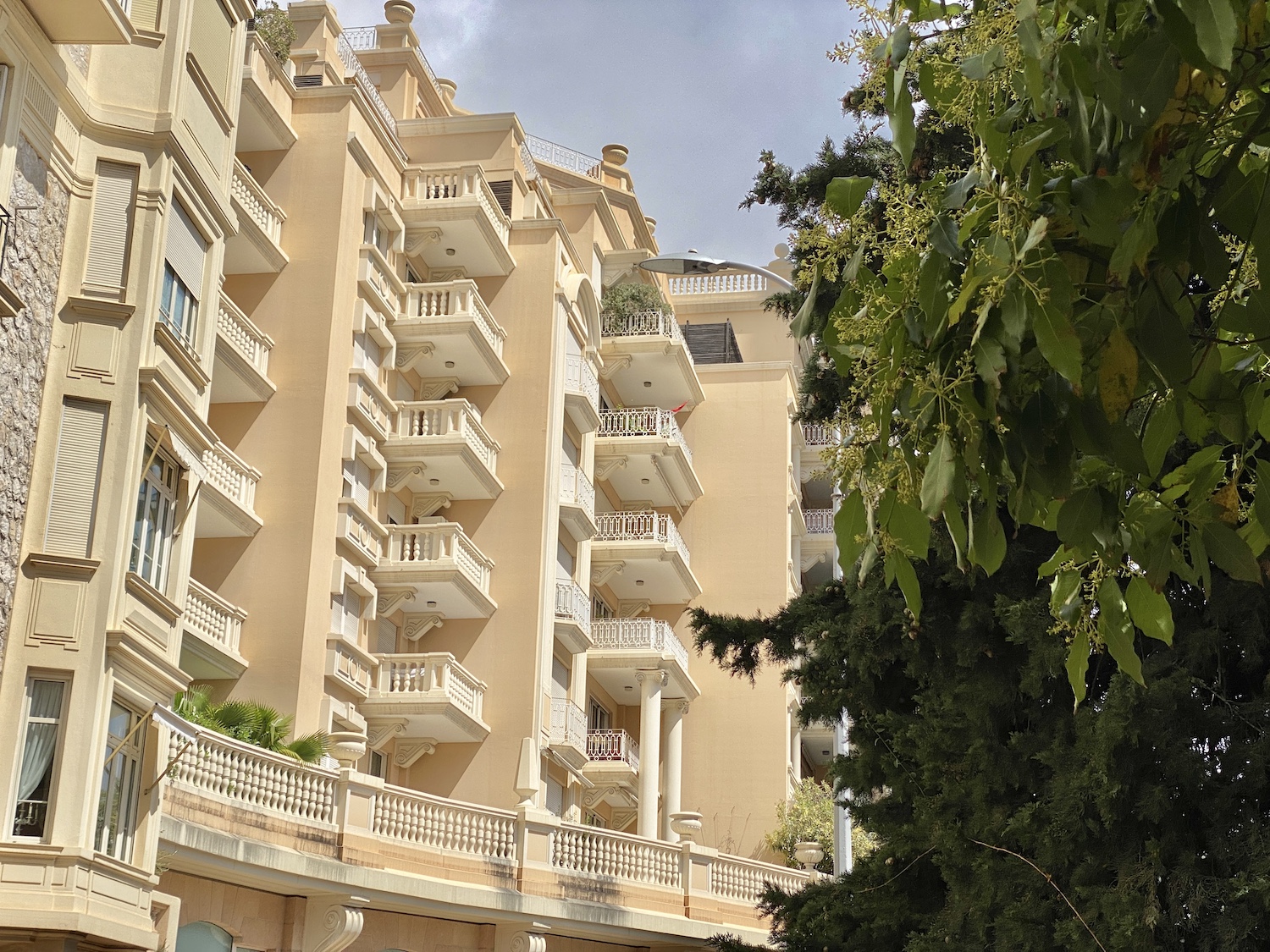 Villa del Sole residential building façade in Monaco