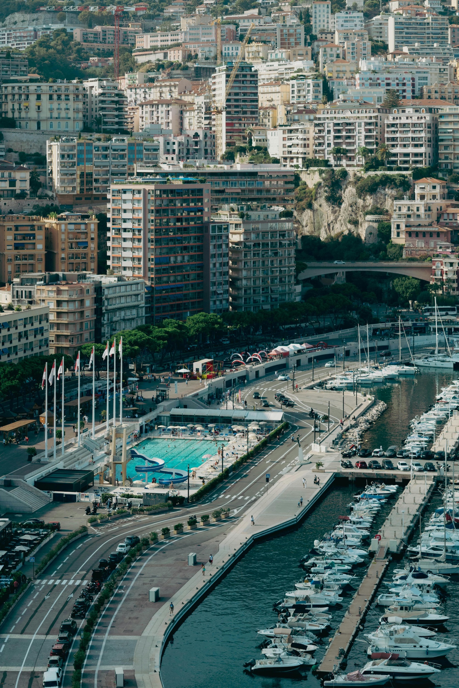 Quai Albert and the nautical stadium in Monaco