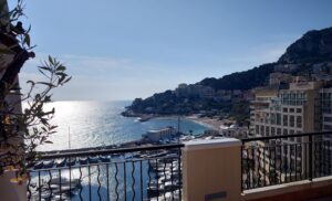 Vue from Memmo Center terrace over the Mediterranean and Cap d'Ail