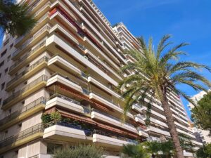 Chateau Amiral residental building in Monaco from the outside
