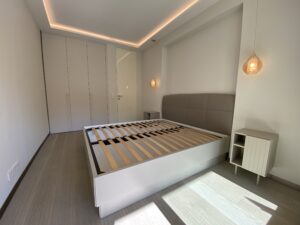 Bedroom in Chateau Amiral 1-bed apartment