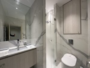 Bathroom in Studio in Villa Palazzino building in Monaco