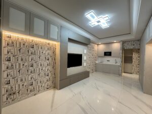 Living room in Villa Palazzino studio in Monaco