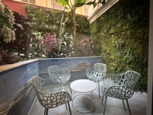 Outside area of a studio in Villa Palazzino in Monaco