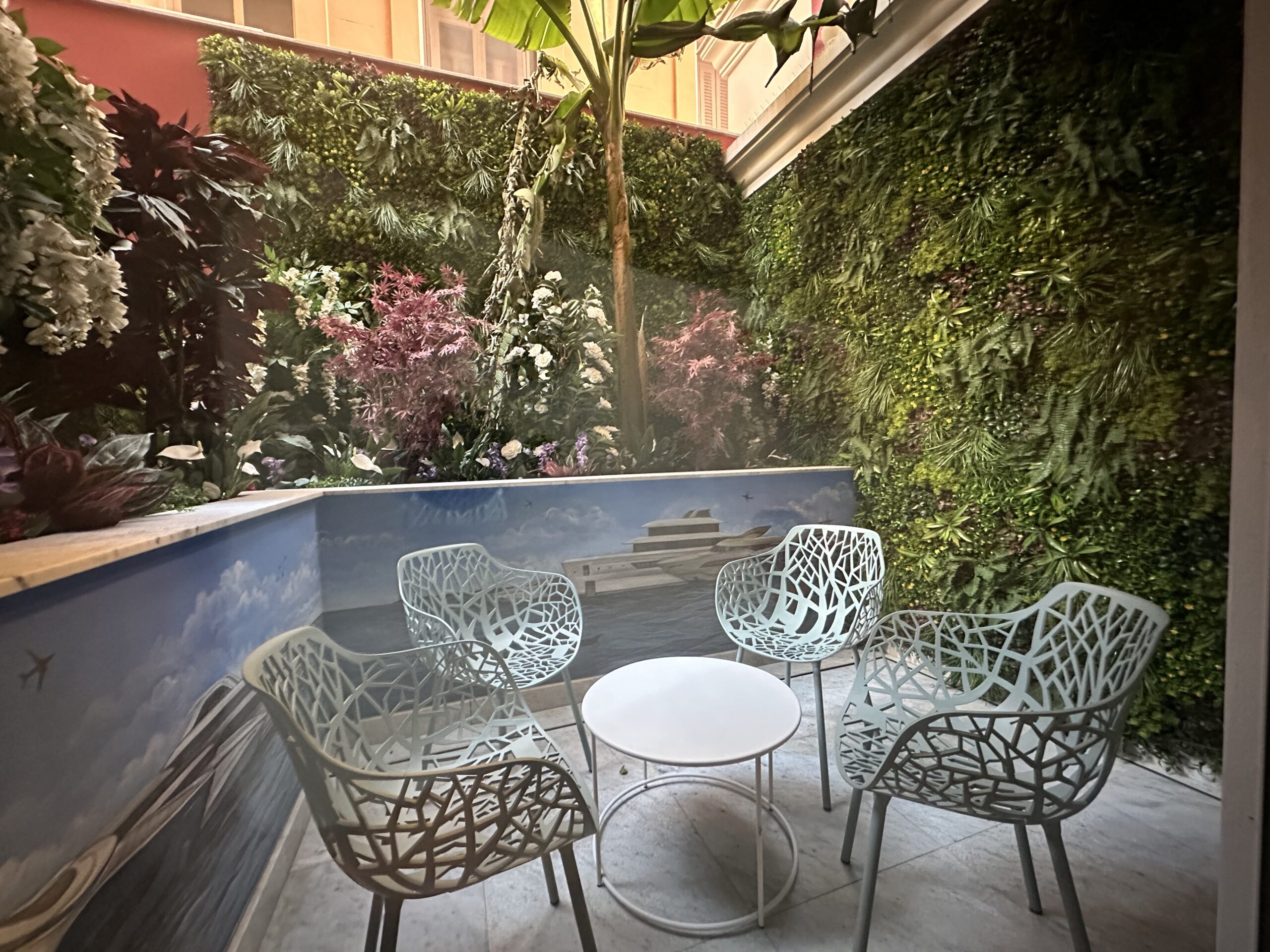 Outside area of a studio in Villa Palazzino in Monaco