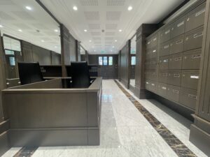 Concierge desk in Villa Palazzino