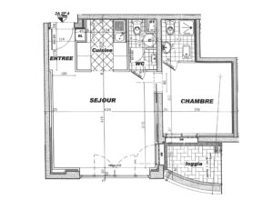 2P apartment floorplan in Rocazur building